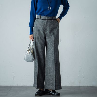 LAUTREAMONT (Women)/ロートレアモン エコウールツィードパンツ