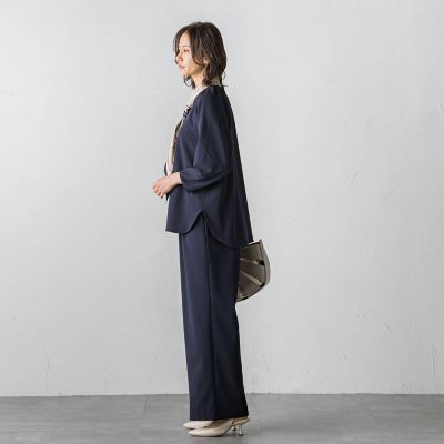 【ＷＥＢ限定】ＣＡＲＲＥＭＡＮジョーゼットパンツ≪セットアップ対応／洗濯機で洗える≫