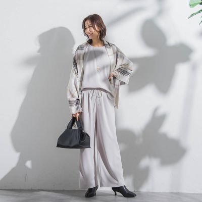 【ＷＥＢ限定】ＣＡＲＲＥＭＡＮジョーゼットパンツ≪セットアップ対応／洗濯機で洗える≫