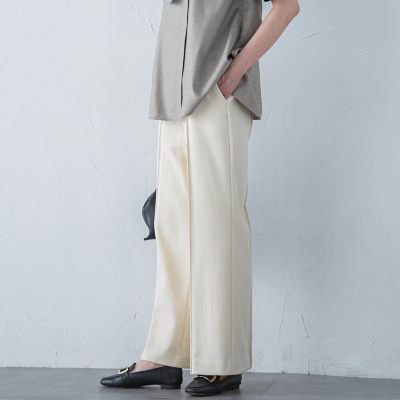 【一部店舗限定販売】ムーンライトワイドパンツ≪洗濯機で洗える≫