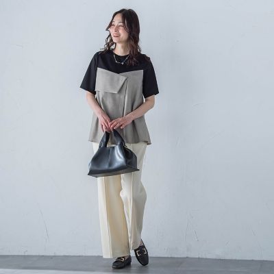 【一部店舗限定販売】ムーンライトワイドパンツ≪洗濯機で洗える≫