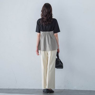 【一部店舗限定販売】ムーンライトワイドパンツ≪洗濯機で洗える≫