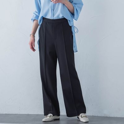 【一部店舗限定販売】ムーンライトワイドパンツ≪洗濯機で洗える≫