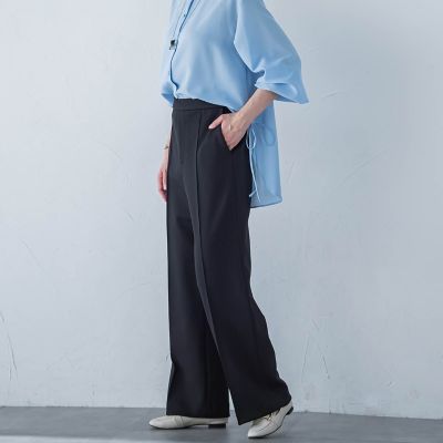 【一部店舗限定販売】ムーンライトワイドパンツ≪洗濯機で洗える≫