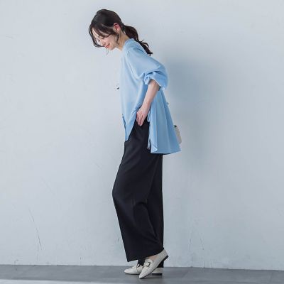 【一部店舗限定販売】ムーンライトワイドパンツ≪洗濯機で洗える≫