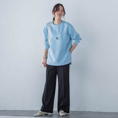 【一部店舗限定販売】ムーンライトワイドパンツ≪洗濯機で洗える≫