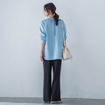 【一部店舗限定販売】ムーンライトワイドパンツ≪洗濯機で洗える≫