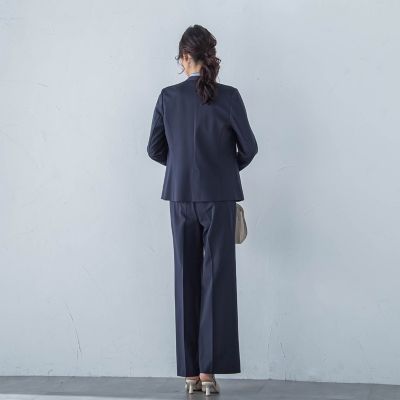 コンフォートストレートワイドパンツ≪洗濯機で洗える／セットアップ対応≫