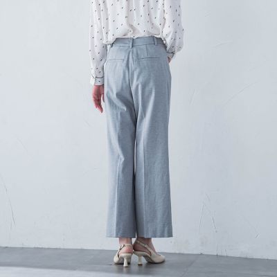 コンフォートストレートワイドパンツ≪洗濯機で洗える／セットアップ対応≫