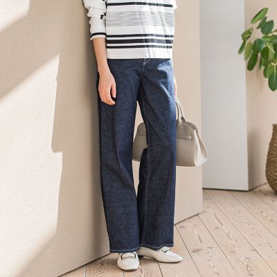 【ＪＡＰＡＮ　ＢＬＵＥ　ＪＥＡＮＳ】ワイドパンツ≪洗濯機で洗える≫