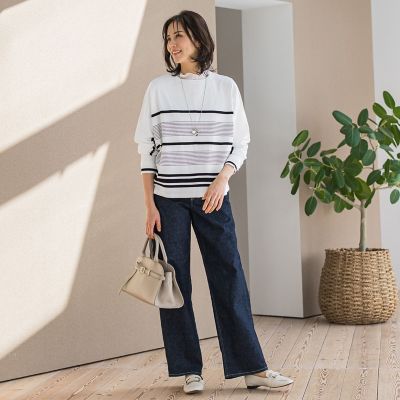【ＪＡＰＡＮ　ＢＬＵＥ　ＪＥＡＮＳ】ワイドパンツ≪洗濯機で洗える≫