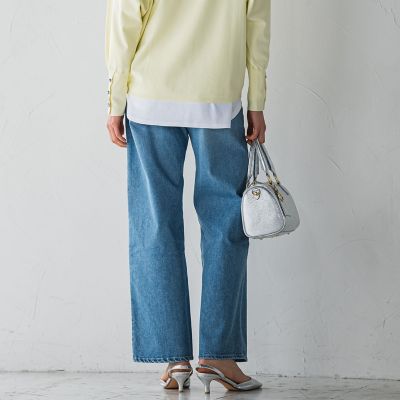 【ＪＡＰＡＮ　ＢＬＵＥ　ＪＥＡＮＳ】ワイドパンツ≪洗濯機で洗える≫