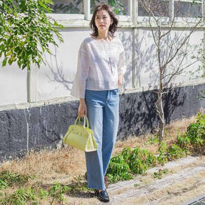 【ＪＡＰＡＮ　ＢＬＵＥ　ＪＥＡＮＳ】ワイドパンツ≪洗濯機で洗える≫