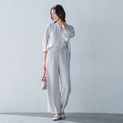 【ＷＥＢ限定】【１１号あり】接触冷感リラックスパンツ≪セットアップ対応／洗える≫