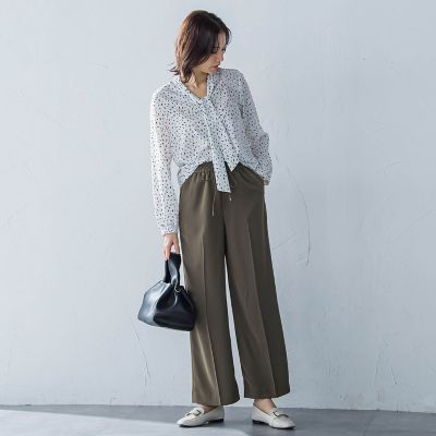 【ＷＥＢ限定】【１１号あり】接触冷感リラックスパンツ≪セットアップ対応／洗える≫