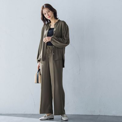 【ＷＥＢ限定】【１１号あり】接触冷感リラックスパンツ≪セットアップ対応／洗える≫