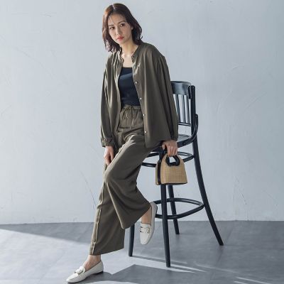 【ＷＥＢ限定】【１１号あり】接触冷感リラックスパンツ≪セットアップ対応／洗える≫