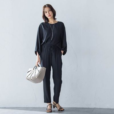 キレイ×リラックス　アムンゼンテーパードパンツ≪洗濯機で洗える≫