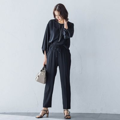 キレイ×リラックス　アムンゼンテーパードパンツ≪洗濯機で洗える≫