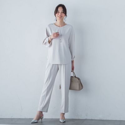 キレイ×リラックス　アムンゼンテーパードパンツ≪洗濯機で洗える≫