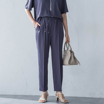キレイ×リラックス　アムンゼンテーパードパンツ≪洗濯機で洗える≫