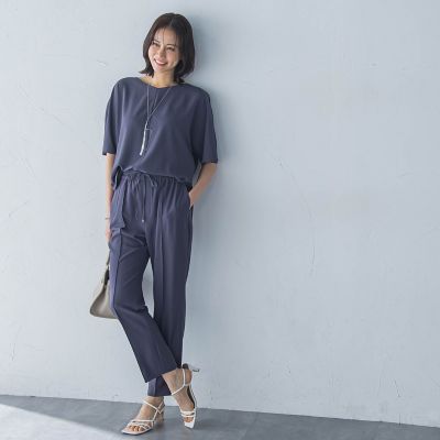 キレイ×リラックス　アムンゼンテーパードパンツ≪洗濯機で洗える≫