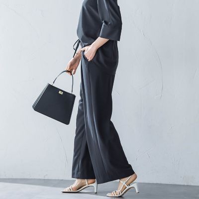 キレイ×リラックス　アムンゼンワイドパンツ≪洗濯機で洗える≫