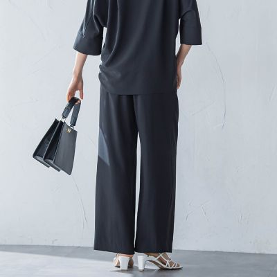 キレイ×リラックス　アムンゼンワイドパンツ≪洗濯機で洗える≫