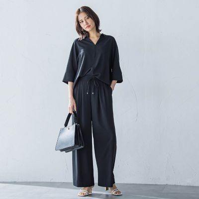 キレイ×リラックス　アムンゼンワイドパンツ≪洗濯機で洗える≫