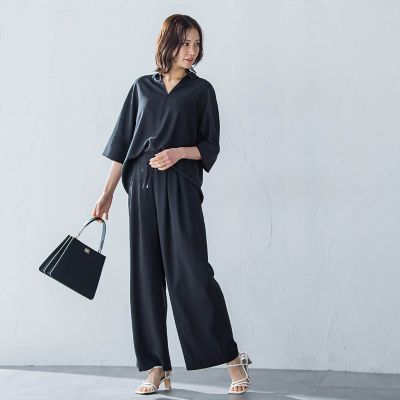 キレイ×リラックス　アムンゼンワイドパンツ≪洗濯機で洗える≫