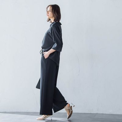 キレイ×リラックス　アムンゼンワイドパンツ≪洗濯機で洗える≫