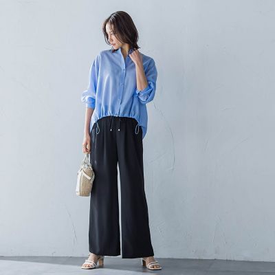 キレイ×リラックス　アムンゼンワイドパンツ≪洗濯機で洗える≫