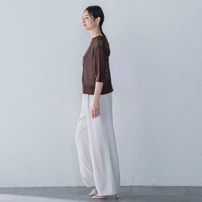 キレイ×リラックス　アムンゼンワイドパンツ≪洗濯機で洗える≫