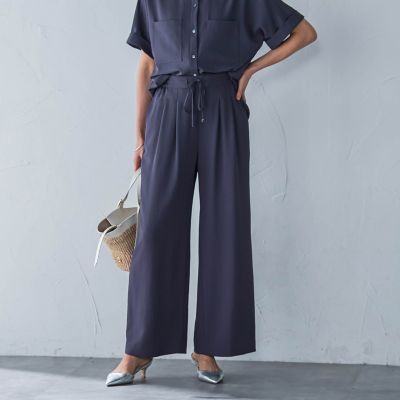 キレイ×リラックス　アムンゼンワイドパンツ≪洗濯機で洗える≫