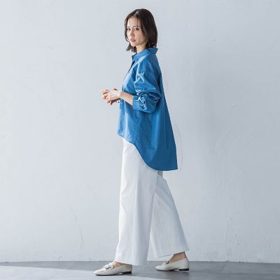 シェルタリングピケドライワイドパンツ≪吸汗速乾／透け防止／洗濯機で洗える≫