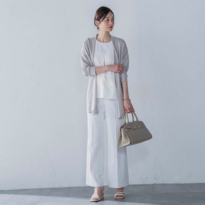 シェルタリングピケドライワイドパンツ≪吸汗速乾／透け防止／洗濯機で洗える≫