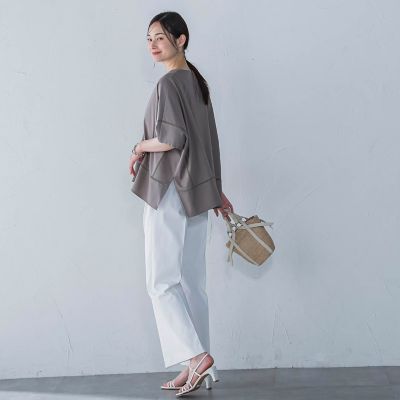 シェルタリングピケドライワイドパンツ≪吸汗速乾／透け防止／洗濯機で洗える≫