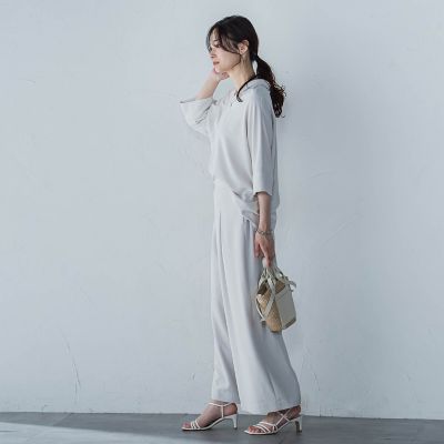 【一部店舗限定販売】キレイ×リラックス　ガウチョパンツ≪接触冷感／ＵＶ／洗濯機で洗える≫