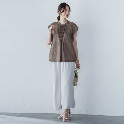 【一部店舗限定販売】キレイ×リラックス　ガウチョパンツ≪接触冷感／ＵＶ／洗濯機で洗える≫