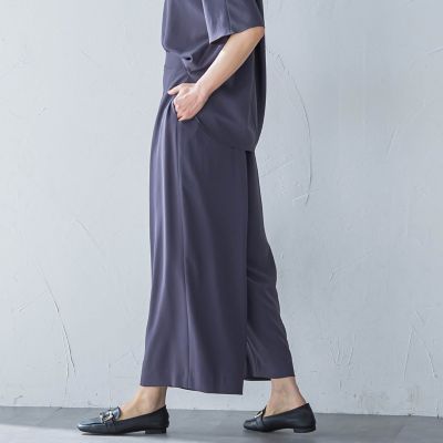 【一部店舗限定販売】キレイ×リラックス　ガウチョパンツ≪接触冷感／ＵＶ／洗濯機で洗える≫