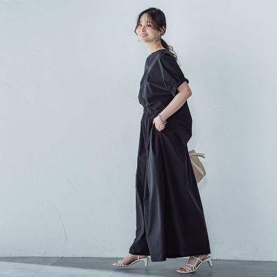 【晴れ軽】撥水ＵＶワイドパンツ≪ＵＶ／接触冷感／撥水性／洗濯機で洗える≫
