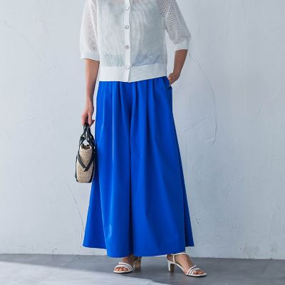 ＜LAUTREAMONT (Women)＞【晴れ軽】撥水ＵＶワイドパンツ≪ＵＶ／接触冷感／撥水性／洗濯機で洗える≫