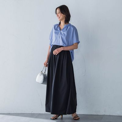 【晴れ軽】撥水ＵＶワイドパンツ≪ＵＶ／接触冷感／撥水性／洗濯機で洗える≫