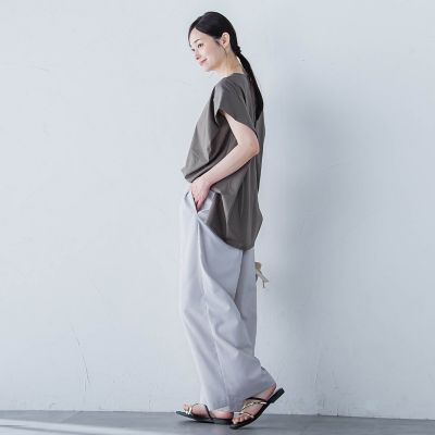 【ＷＥＢ限定】フィルムストライプイージーパンツ　≪手洗い可能≫
