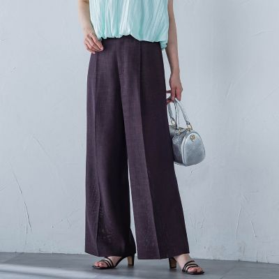 【SALE】LAUTREAMONT (Women)/ロートレアモン エアブリーズストレートワイドパンツ&#8810;洗濯機で洗える&#8811; 30ブラウン系その他 パンツ・ズボン【三越伊勢丹/公式】