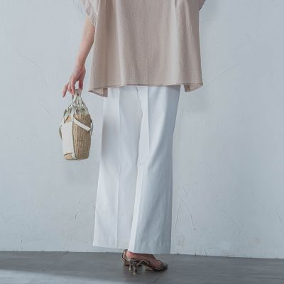 シェルタリングドライオックスワイドパンツ≪洗濯機で洗える≫