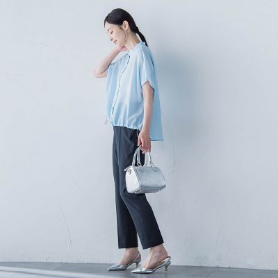 シェルタリングドライオックステーパードパンツ≪洗濯機で洗える≫