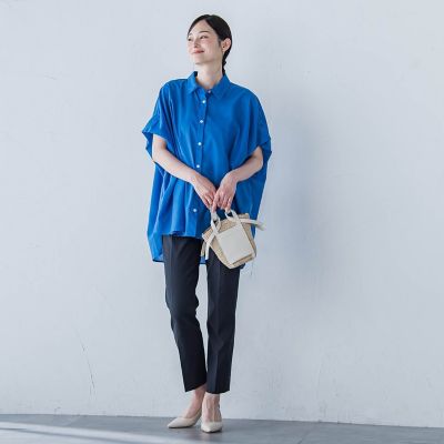 シェルタリングドライオックステーパードパンツ≪洗濯機で洗える≫