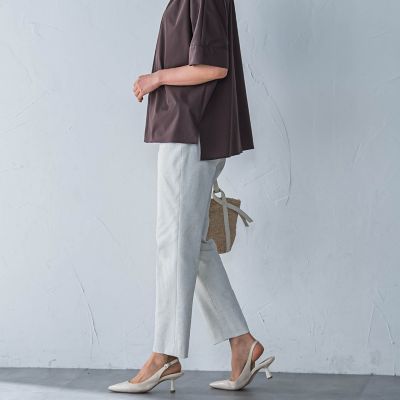 シェルタリングドライオックステーパードパンツ≪洗濯機で洗える≫