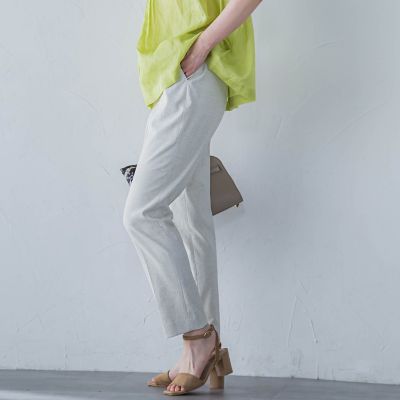 シェルタリングドライオックステーパードパンツ≪洗濯機で洗える≫